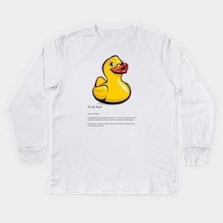 Duck Face Kids Long Sleeve T-Shirt